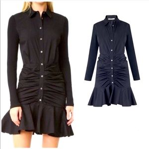 Veronica Beard long sleeve ruched dress